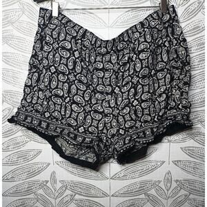 Madewell Shorts Paisley Pull On Boho Pockets Viscose